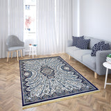 Harmonie Carpets Täbris 1082A Schwarz Teppich