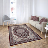 Harmonie Carpets Täbris 2804A Dunkelrot Teppich