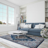 Harmonie Carpets Luxury Orienttepich 2188V Dunkelblau